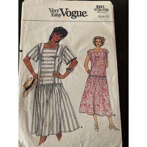 Vogue Misses Dress Sewing Pattern 9241 Size 6 8 10 - Uncut